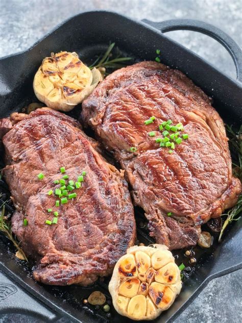 Simple Skillet Ribeye Steak – Cookin' with Mima