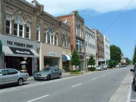 Downtown of Washington, NC one block from the waterfront docks. "Little Washington" is th ...