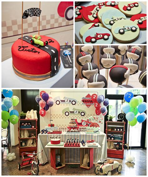 Kara's Party Ideas Vintage Race Car themed birthday party via Kara's ...