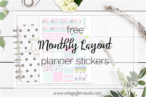 March Monthly Layout - Happy Planner