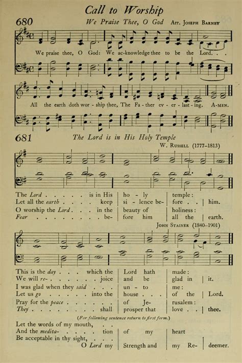 [the Lord is in His holy temple] - Hymnary.org