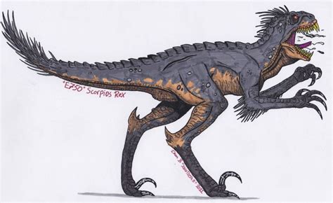 a drawing of a dinosaur with its mouth open and sharp teeth on it's back