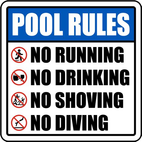 Pool Rules Sign - Get 10% Off Now