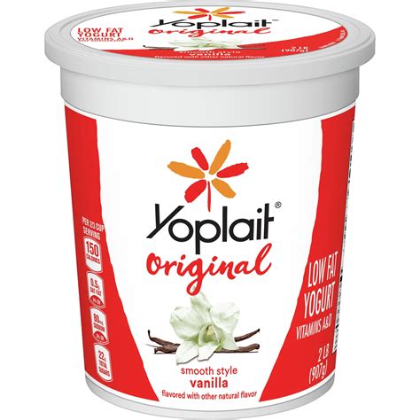 Yoplait Original Yogurt, Vanilla, Low Fat Yogurt, 32 oz - Walmart.com - Walmart.com