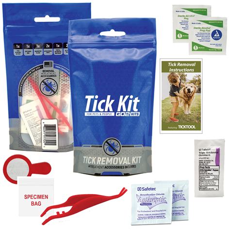 Go2Kits Tick Removal Kit (3 Pack) featuring 2-Sided Tick Remover Tool for Humans & Pets (GO2J8 ...