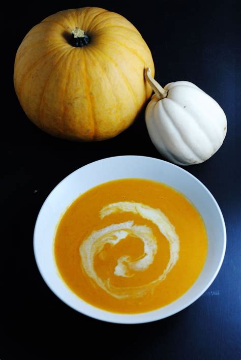 Curried squash soup | white plate blank slate