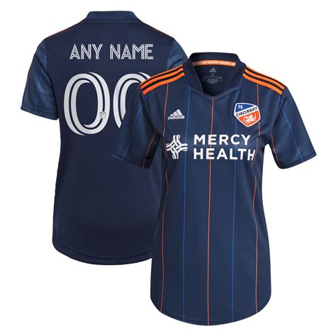 Women's FC Cincinnati adidas Navy 2021 Primary Replica Custom Jersey