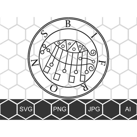 Bifrons Solomon seal Demon vector cut file svg engraving occ - Inspire Uplift