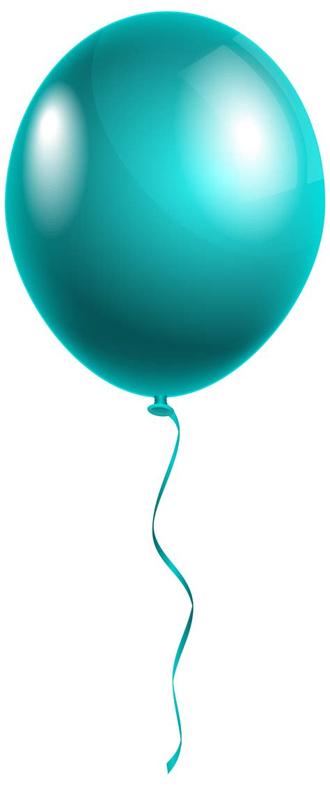 Single Modern Blue Balloon PNG Clipart Image | Gallery Yopriceville - High-Quality Images and ...