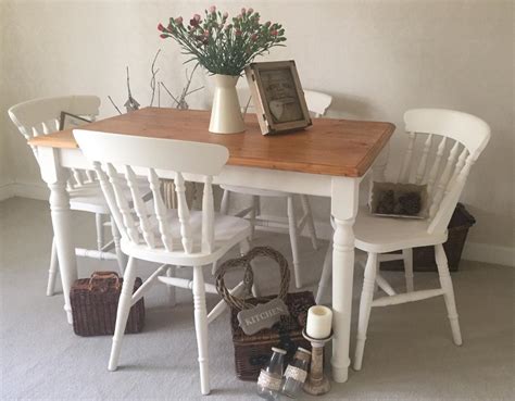 Shabby Chic Farmhouse Table And Chairs Kitchen Dining Table And 4 Chairs | in Chelmsford, Essex ...