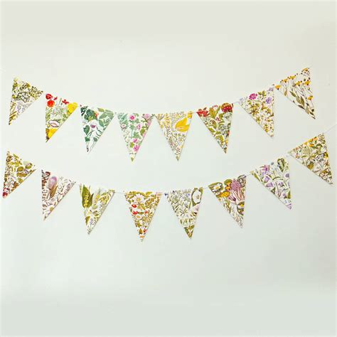 Flower Paper Bunting By Peony and Thistle | notonthehighstreet.com