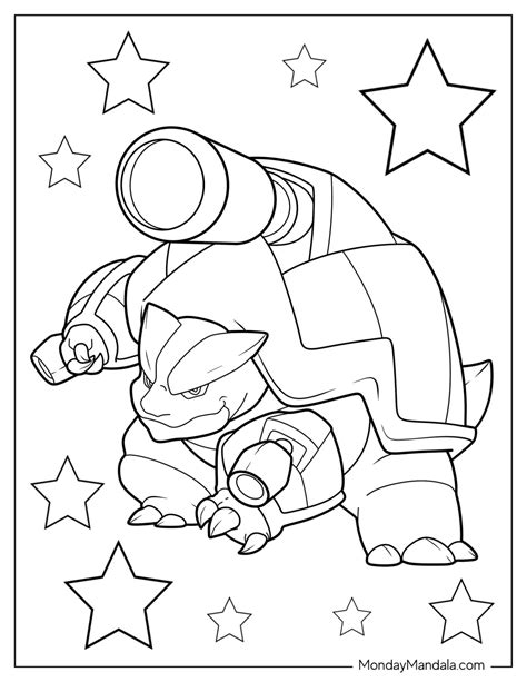 20 Blastoise Coloring Pages (Free PDF Printables)