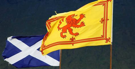 The Flags of Scotland - Saltire and Lion Rampant