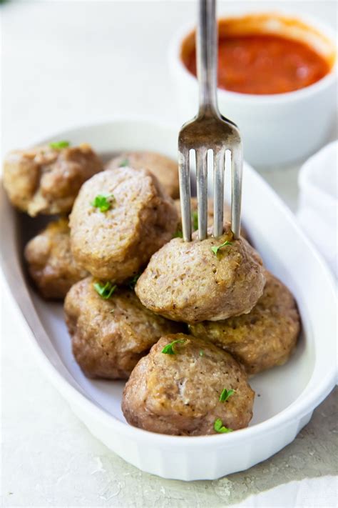 Baked Frozen Keto Turkey Meatballs - Lara Clevenger