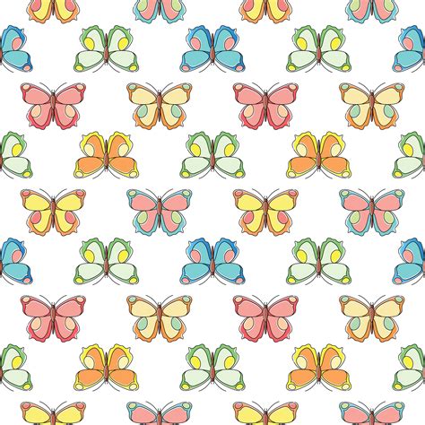 Butterfly seamless pattern. Repeating butterfly background for textile design, wrapping paper ...