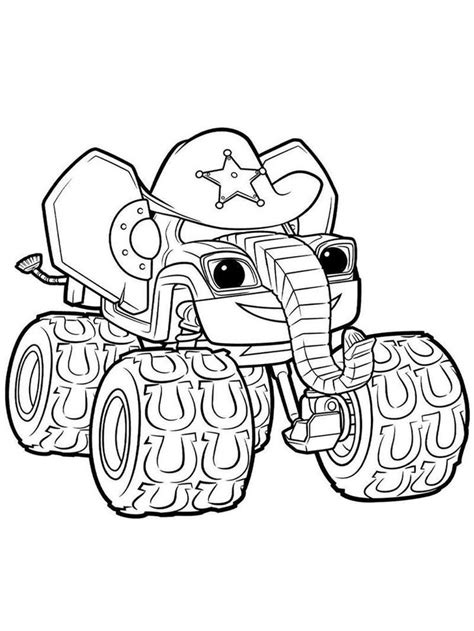 Robot Blaze Coloring Pages – Warehouse of Ideas