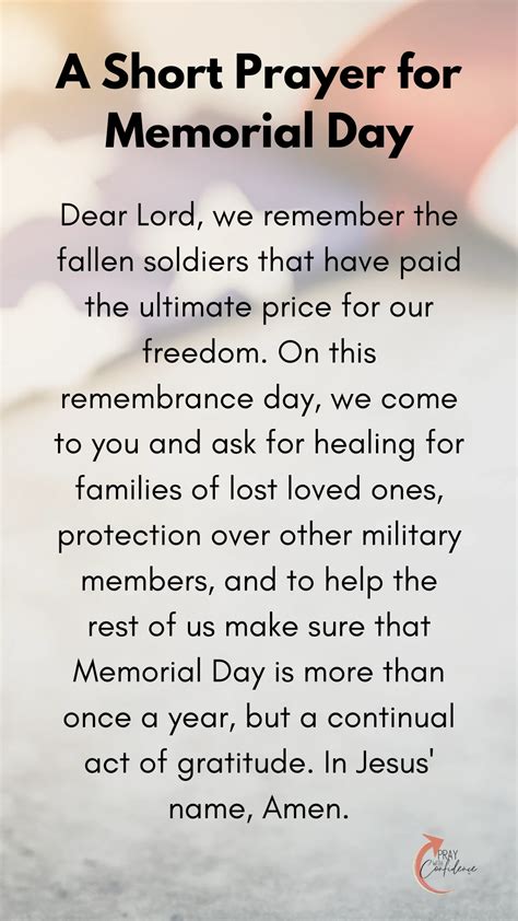 7 Biblical Memorial Day Prayers (2023) - Pray With Confidence