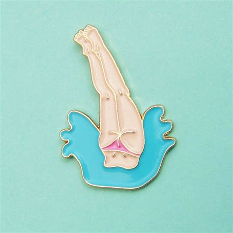 Splash pin /CoucouSuzette Lapel Pins, Kitsch, Patches, Butterfly, Instagram Posts, Enamel ...