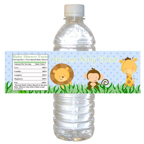 Baby Shower Bottle Labels Template - Detrester.com