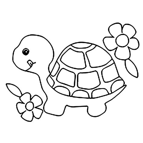 Sea Turtle Pages For Preschool Coloring Pages