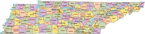 Map of Tennessee - Travel United States