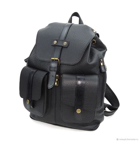 Black Leather Backpack Mens | semashow.com