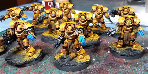 Heresy Era Imperial Fists - Terminators and Contemptors painting ...