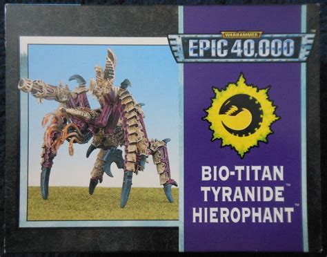 1995 Epic Tyranid Bio Titan Hierophant Games Workshop Warhammer Army 6mm 40K MIB | eBay