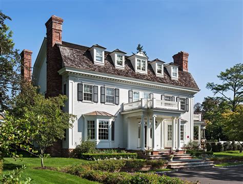 Dutch Colonial Style House Greenwich, CT | Dutch colonial, Colonial style homes, Colonial mansion