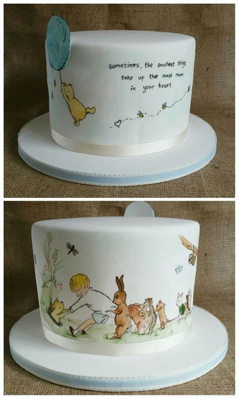 Winnie the Pooh baby shower cake. ☺️ | Baby shower cakes, Shower cakes, Winnie the pooh cake