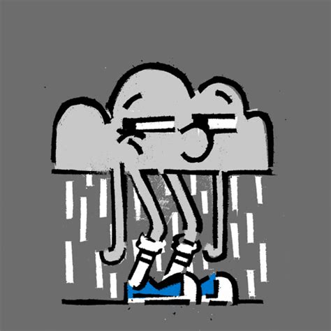 Rain Cloud GIF by RYAN GILLETT - Find & Share on GIPHY