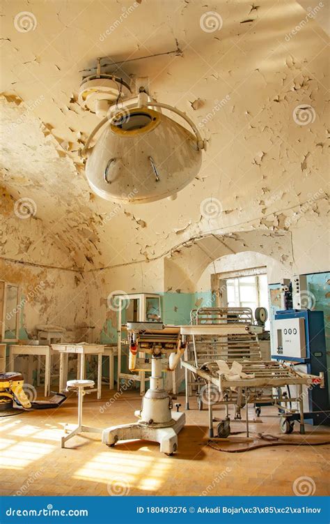 Old Abandoned Hospital and Operating Room Stock Photo - Image of fear ...