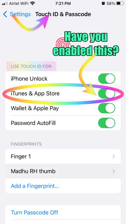 Touch ID is enabled, but am still being a… - Apple Community