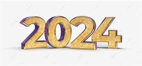 Happy New Year 2024 Glitter Golden 3d Numbers, Happy New Year 2024 ...