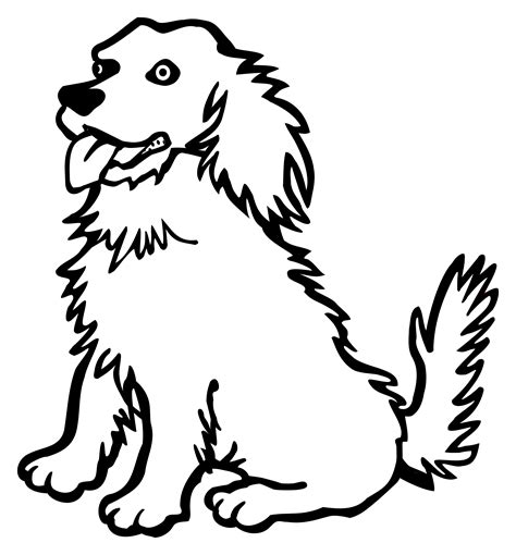 Clipart - dog - lineart