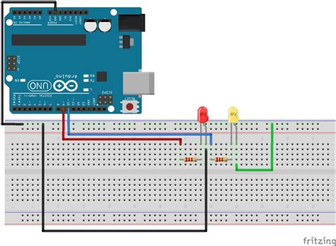 Arduino : Blink Two LEDs Alternatively