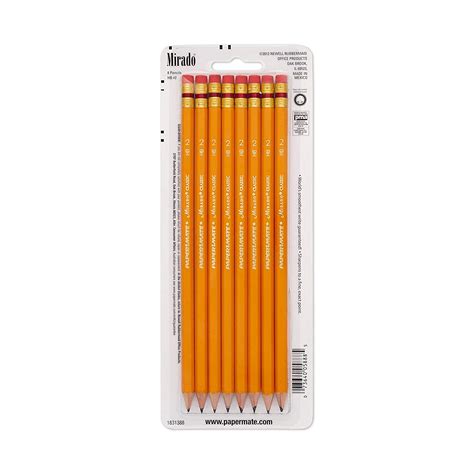 Office Products 8 Pre-Sharpened Pencils 5888 Paper Mate Mirado #2 Classic Cedar Pencils Pencils ...