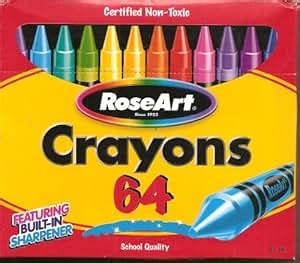 Amazon.com: Rose Art Crayons 64 School Quality: Toys & Games