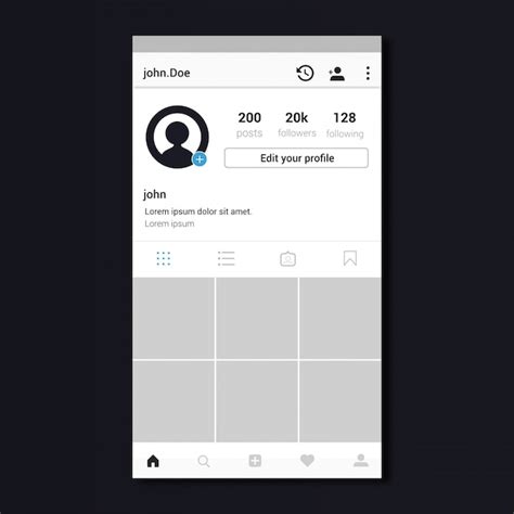 Free Instagram Profile Template - Printable Templates