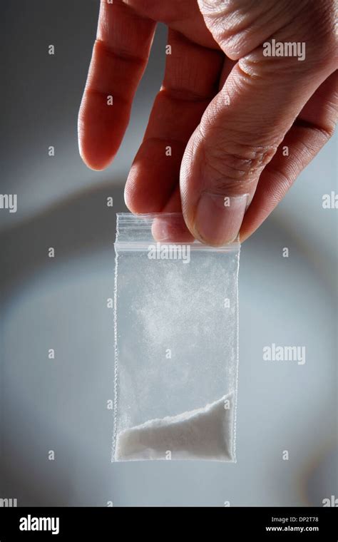 Bag of cocaine Stock Photo - Alamy