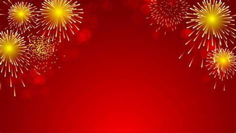 Gold fireworks celebration on red background for Chinese new year 38466531 Vector Art at Vecteezy