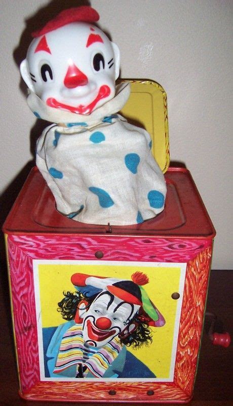 1953 Mattel clown musical Jack-In-The-Box | Vintage toys, Childhood toys, Old toys