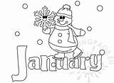 Free January Coloring Pages sketch template