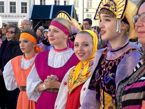 Russian Dancers at the Festival of Russian Culture in Tallinn, Estonia