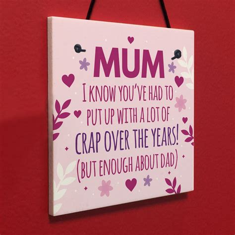 Funny Mum Birthday Card Funny Mothers Day Card From Daughter