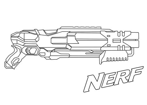 Nerf Shotgun coloring page - Download, Print or Color Online for Free