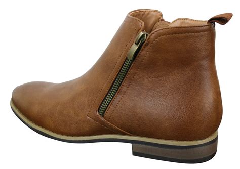 Mens PU Leather Zip-Up Ankle Boots | Happy Gentleman