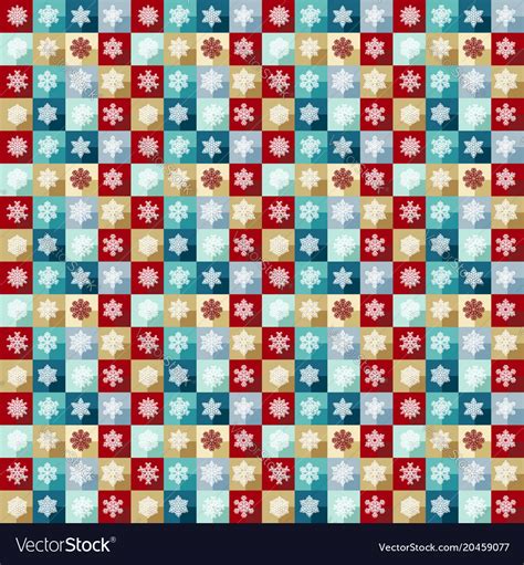 Seamless pattern with snowflakes winter Royalty Free Vector