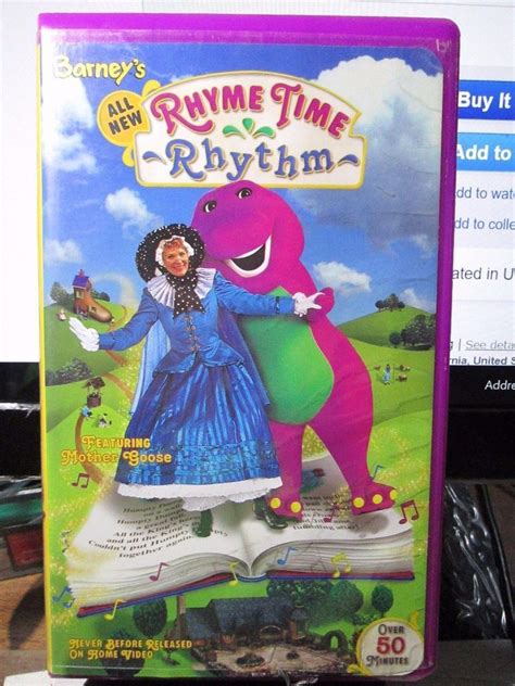 Barneys Rhyme Time Rhythm (VHS, 2000) for sale online | eBay | Barney ...