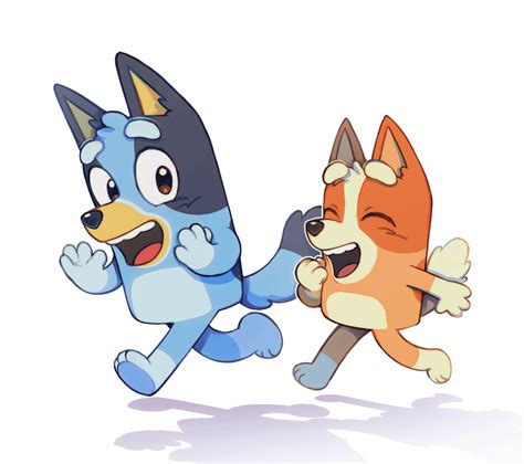 bluey fanart!!💙🧡 : r/bluey